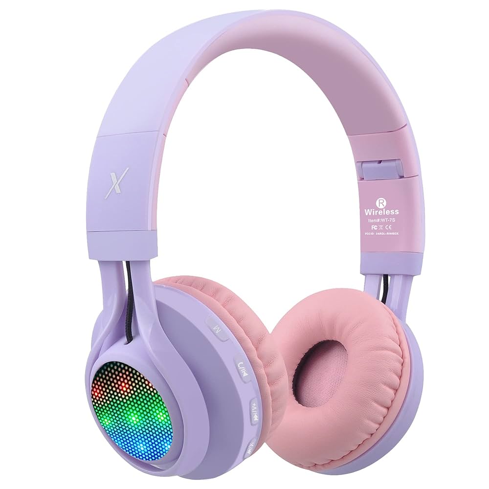 Amazon.com: Riwbox WT-7S Kids Bluetooth Headphones Light Up